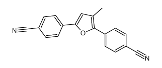 4-[5-(4-cyanophenyl)-4-methylfuran-2-yl]benzonitrile结构式