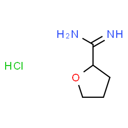 tetrahydrofuran-2-carboximidamide hydrochloride Structure