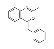 2-Methyl-4-benzyliden-4H-3,1-benzoxazine结构式