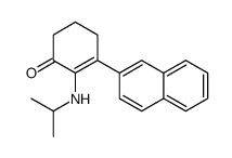 3-naphthalen-2-yl-2-(propan-2-ylamino)cyclohex-2-en-1-one Structure