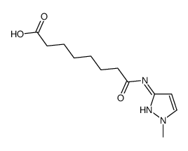 8-[(1-methylpyrazol-3-yl)amino]-8-oxooctanoic acid结构式