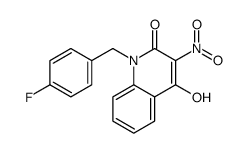 1-[(4-fluorophenyl)methyl]-4-hydroxy-3-nitroquinolin-2-one Structure