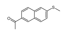 1-(6-methylsulfanylnaphthalen-2-yl)ethanone结构式