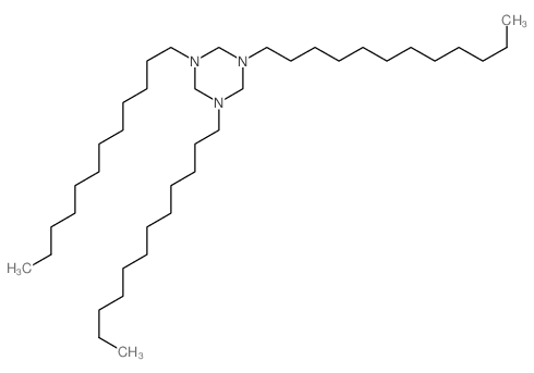 1,3,5-tridodecyl-1,3,5-triazinane structure