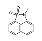 2-methyl-2H-naphtho[1,8-cd]isothiazole 1,1-dioxide结构式