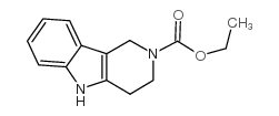 1,3,4,5-四氢-2H-吡啶并[4,3-b]吲哚-2-甲酸乙酯结构式