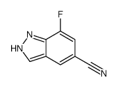 7-氟-1H-吲唑-5-甲腈结构式