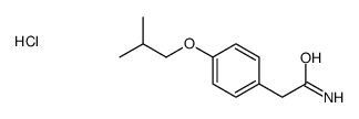 2-[4-(2-methylpropoxy)phenyl]acetamide,hydrochloride Structure