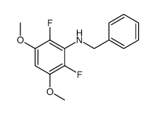N-benzyl-2,6-difluoro-3,5-dimethoxyaniline Structure