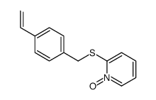 2-[(4-ethenylphenyl)methylsulfanyl]-1-oxidopyridin-1-ium结构式
