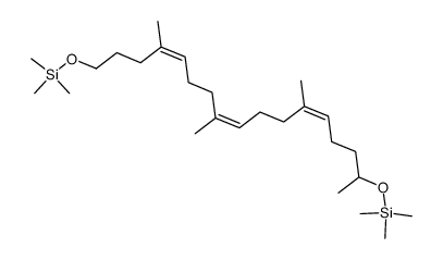 bis(trimethylsilyl) ether of 4,8,12-trimethyl-4Z,8Z,12Z-heptadecatriene-1,16-diol Structure