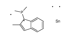 dimethyl-(2-methyl-3-trimethylstannyl-3H-inden-1-yl)phosphane Structure