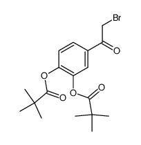 2-bromo-3',4'-bis(pivaloyloxy)-acetophenone Structure
