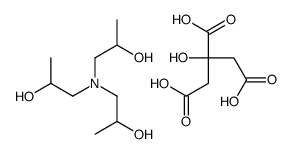 tris(2-hydroxypropyl)ammonium citrate结构式
