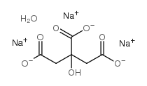Sodium citrate tribasic hydrate Structure