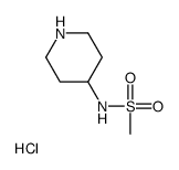 N-(PIPERIDIN-4-YL)METHANESULFONAMIDE HYDROCHLORIDE Structure