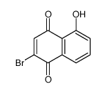 2-bromo-5-hydroxynaphthalene-1,4-dione Structure