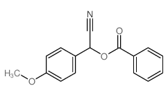 Benzeneacetonitrile, a-(benzoyloxy)-4-methoxy- Structure