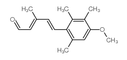 (2E,4E)-5-(4-甲氧基-2,3,6-三甲基苯基)-3-甲基-2,4-戊二烯醛结构式