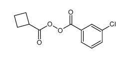 cyclobutanecarbonyl m-chlorobenzoyl peroxide Structure