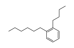 1-butyl-2-hexylbenzene结构式