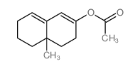 2-Naphthalenol,3,4,4a,5,6,7-hexahydro-4a-methyl-, 2-acetate结构式