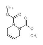 1,2-Pyridazinedicarboxylicacid, 3,6-dihydro-, 1,2-dimethyl ester结构式