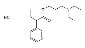diethyl-[3-(2-phenylbutanoyloxy)propyl]azanium,chloride Structure