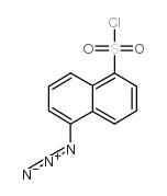 5-叠氮基萘-1-磺酰氯结构式