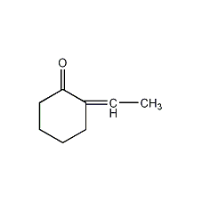 2-亚乙基环己酮结构式