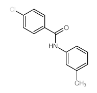 Benzamide, 4-chloro-N-(3-methylphenyl)- Structure