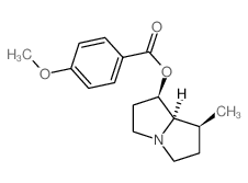[(1R,7S,8R)-7-methyl-2,3,5,6,7,8-hexahydro-1H-pyrrolizin-1-yl] 4-methoxybenzoate结构式