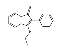 3-(ethylthio)-2-phenyl-1H-indene-1-thione结构式