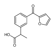 2-[3-(furan-2-carbonyl)phenyl]propanoic acid Structure
