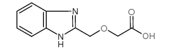 (1H-苯并咪唑-2-甲氧基)乙酸结构式