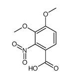3,4-Dimethoxy-2-nitrobenzoic acid Structure