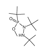 P,1,2-Tri-tert-butylhydrazidophosphonsaeure-methylester结构式