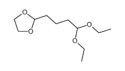 1,1-diethoxy-4-(1,3-dioxolan-2-yl)butane结构式
