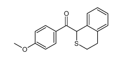 3,4-dihydro-1H-isothiochromen-1-yl-(4-methoxyphenyl)methanone结构式
