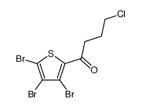 4-chloro-1-(3,4,5-tribromothiophen-2-yl)butan-1-one结构式