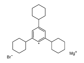 magnesium,1,3,5-tricyclohexylbenzene-6-ide,bromide Structure