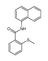 N-(1-naphthyl)-2-(methylthio)benzamide Structure