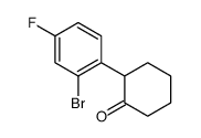 2-(2-bromo-4-fluorophenyl)cyclohexan-1-one Structure