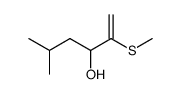 5-methyl-2-methylthio-1-hexen-3-ol Structure