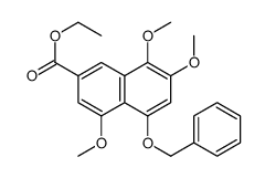 4,7,8-三甲氧基-5-(苯基甲氧基)-2-萘羧酸乙酯结构式