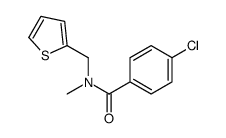 4-chloro-N-methyl-N-(thiophen-2-ylmethyl)benzamide结构式