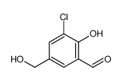 3-chloro-2-hydroxy-5-(hydroxymethyl)benzaldehyde Structure