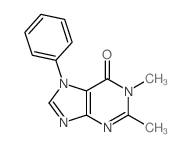 6H-Purin-6-one,1,7-dihydro-1,2-dimethyl-7-phenyl- Structure