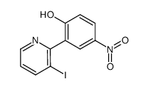 2-(2-hydroxy-5-nitrophenyl)-3-iodopyridine结构式