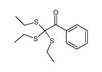 2,2,2-tris(ethylthio)-1-phenylethan-1-one Structure